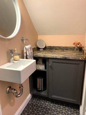 After (powder room)