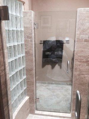 3/8" heavy shower door