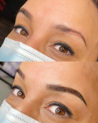 Powder brows by Gemma @twinklebrows