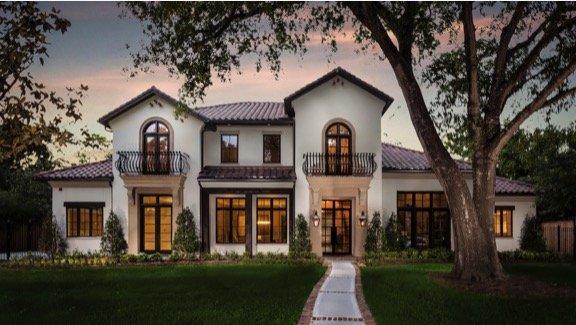 Spanish Colonial Custom Home in Bunker Hill Village.