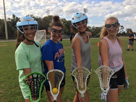 Some of the Girls lacrosse team.