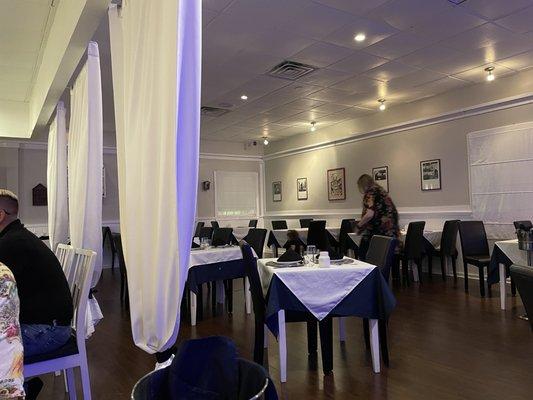 The dining room at Casa Cozensa