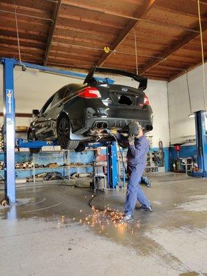 Steve working his magic. 2019 Subaru WRX STI