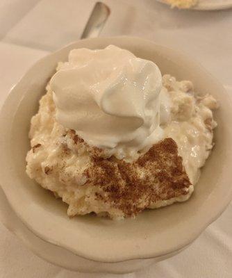 Rice pudding (so good!)