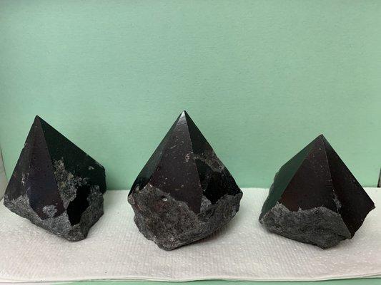 Tourmaline Rough Pyramids