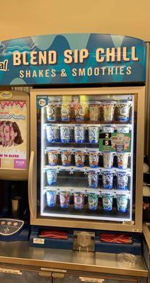 Shake and smoothie machine. Custom order yours at the kiosks!