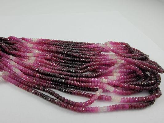 Natural Shaded Ruby Beads