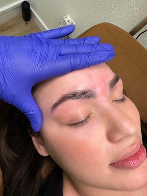 Brow lamination & brow wax