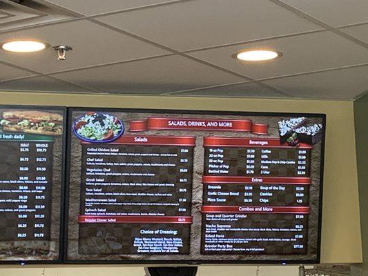 Digital menu