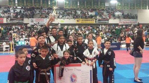 Demo team at Golden State Open Tae Kwon do Tournament.