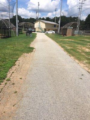 Trail between fields