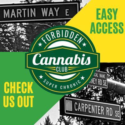 Forbidden Cannabis Club Lacey Olympia Rec and medical Marijuana Dispensary