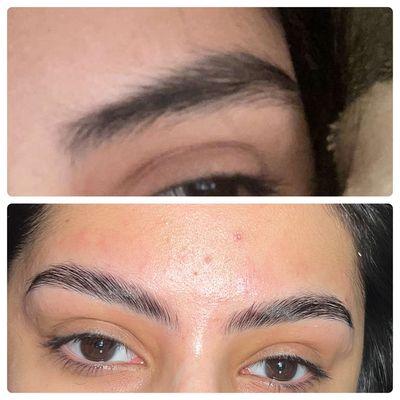 Brow wax and lamination