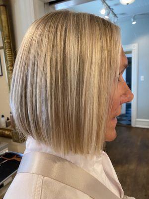 Blonde Bob Balayage