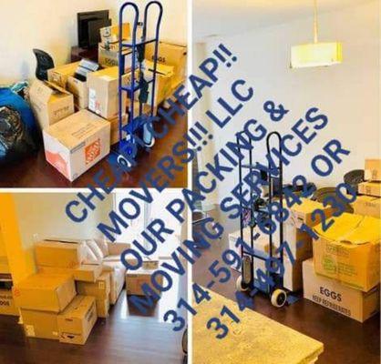 THIS IS HOW CHEAP CHEAP MOVERS LLC.

 PACKAGE YOU BOXES BEFORE WE MOVE YOUR ITEMS