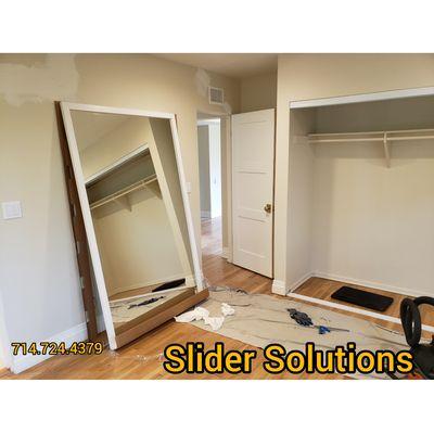 Sliding closet door installation. SERENITY MODEL