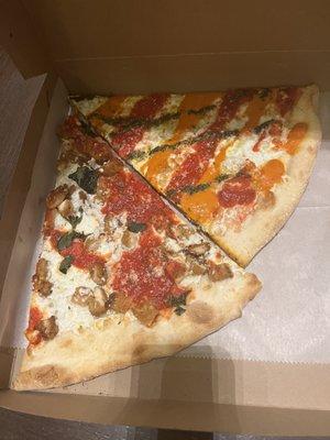 Chicken Margherita Pizza,  Slice Specialty Pizza Slice