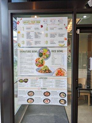 Larger menu