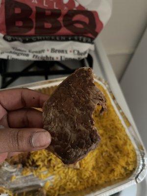 My NOT. Medium steak