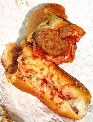 Shake Hands with Meatball Parm Sandwich Deliciousness!!