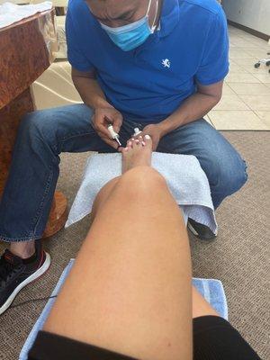 Gel pedicure!