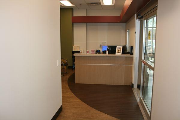 Interior reception desk