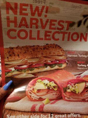 New stuff folks harvest collection Turkey apple club wrap..mmmmm