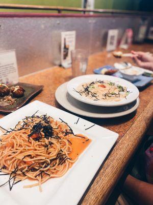 Mentaiko Spaghetti & Mentaiko Cream Spagehtti