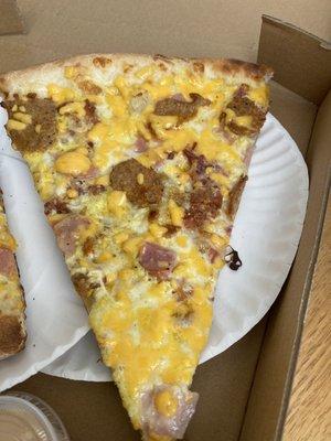 Ron's Breakfast Pizza Slice