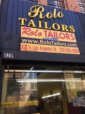 Rolo Tailors entrance.