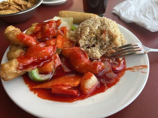 Sweet and Sour Chicken Lunch Special