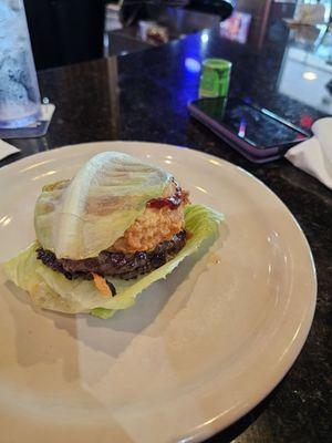 Lettuce burger. Lacked seasoning