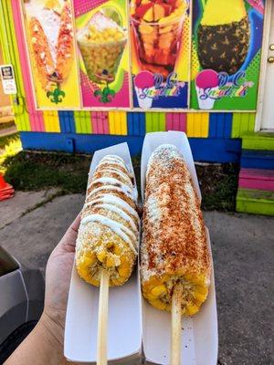 Roasted Corn .....Cajun Corn and Elote Loco