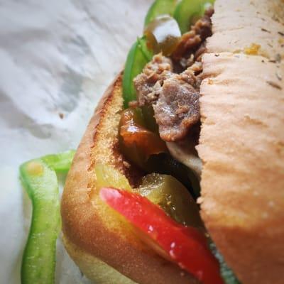 Steak & Cheese.   Definitely not a Philly Cheesesteak.  Has about as much flavor as a napkin.