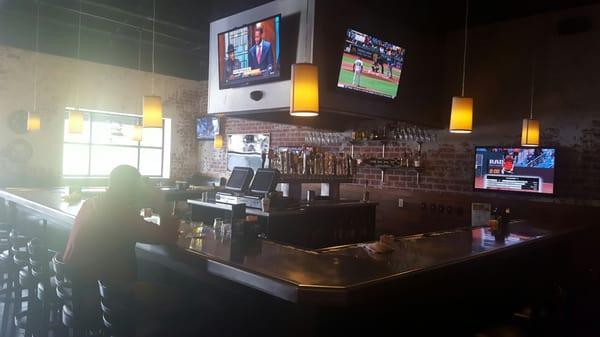 Great food variety & beer selection- also, can easily watch the game on a big screen  any table.