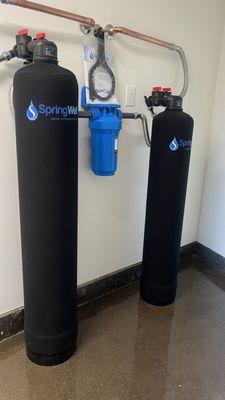 Filtration system and water softener