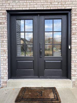 New 6-lite Fibreglass Double Entry Door