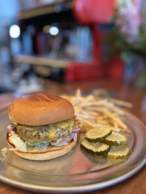 That burger and fries