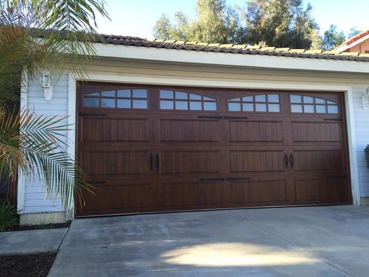 After - New Door - Clopay Gallery door, Insulated, carriage house style