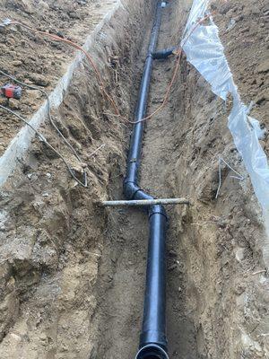 Main Sewer line repairs and repipes.