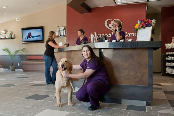 Our Client Care Specialists are here to make you and your furry family members feel welcome and loved!