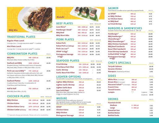 New menu is available now.