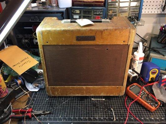 1953 Fender Deluxe 5C3, rewound output transformer