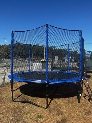 JumpSport StagedBounce Trampoline w/ Safety Enclosure