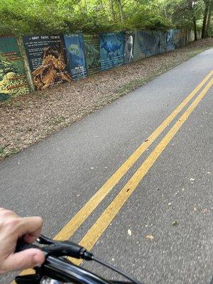 Murals along the Seminole Wekiva Trail just north of the Park