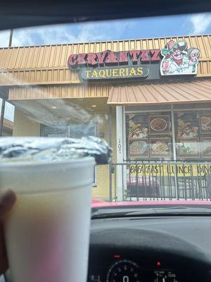 32oz Horchata & 2 Churro Cajeta