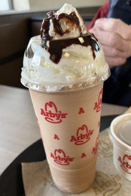 Large chocolate shake