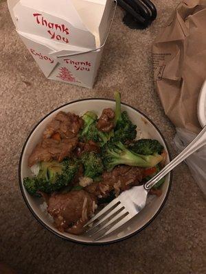 Beef and broccoli