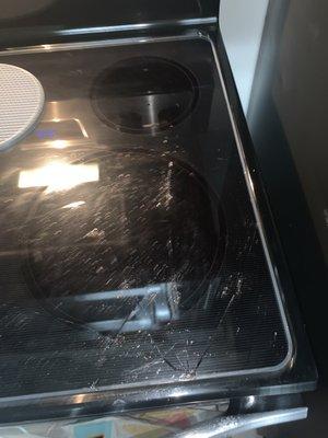 Broken stove top