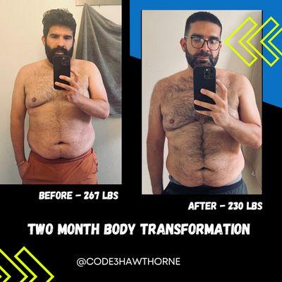 Ivan's two month transformation